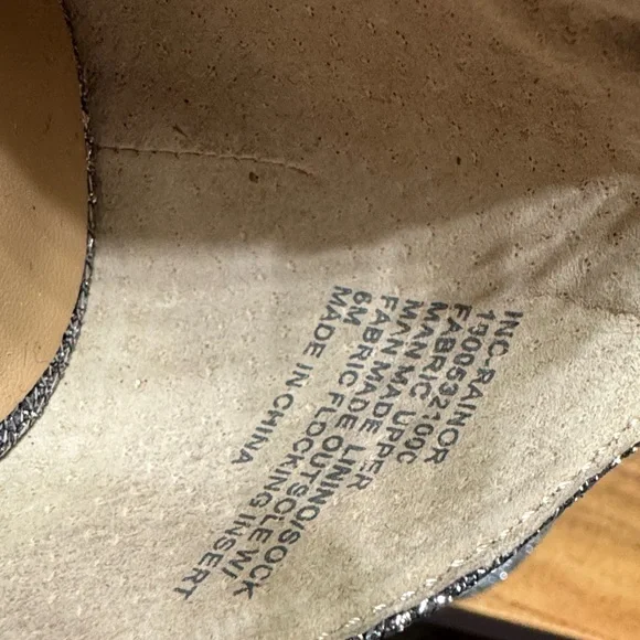 INC International Concepts Glittering Silver Heels - Picture 6 of 6